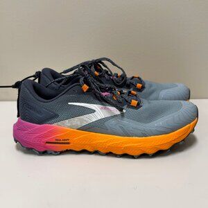 New Brooks Cascadia 17 Trail Running Shoes Size 10 Women's Gray Pink Orange